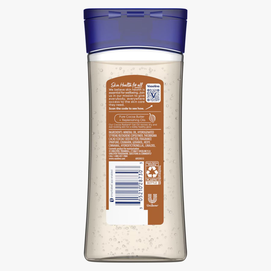 Vaseline cocoa radiant body oil 200ml - Image 3