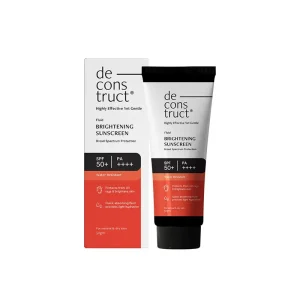Deconstruct Fluid Brightening Sunscreen SPF 50+ 50gm clean product photo