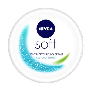 NIVEA Soft Light Moisturising Cream 100ml on plain background